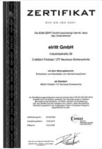 ISO9001 Zertifikat für elritt